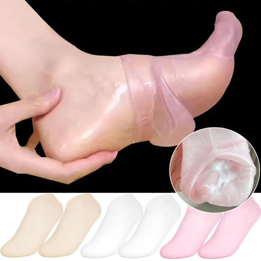 Silicone Gel Moisturizing Sock Prevent Foot Heel Crack