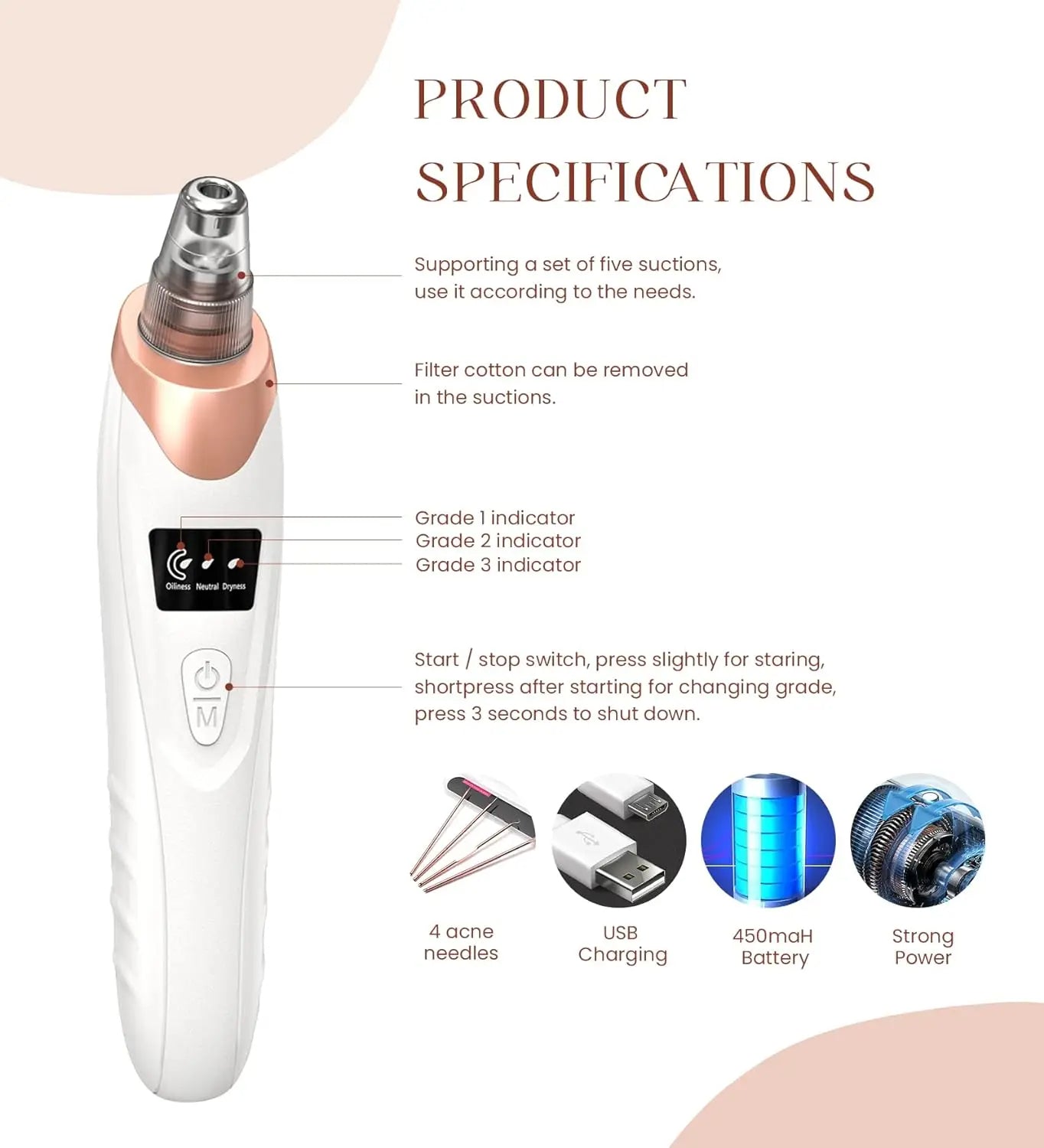 5-in-1 Blackhead remover | blackhead remover machine