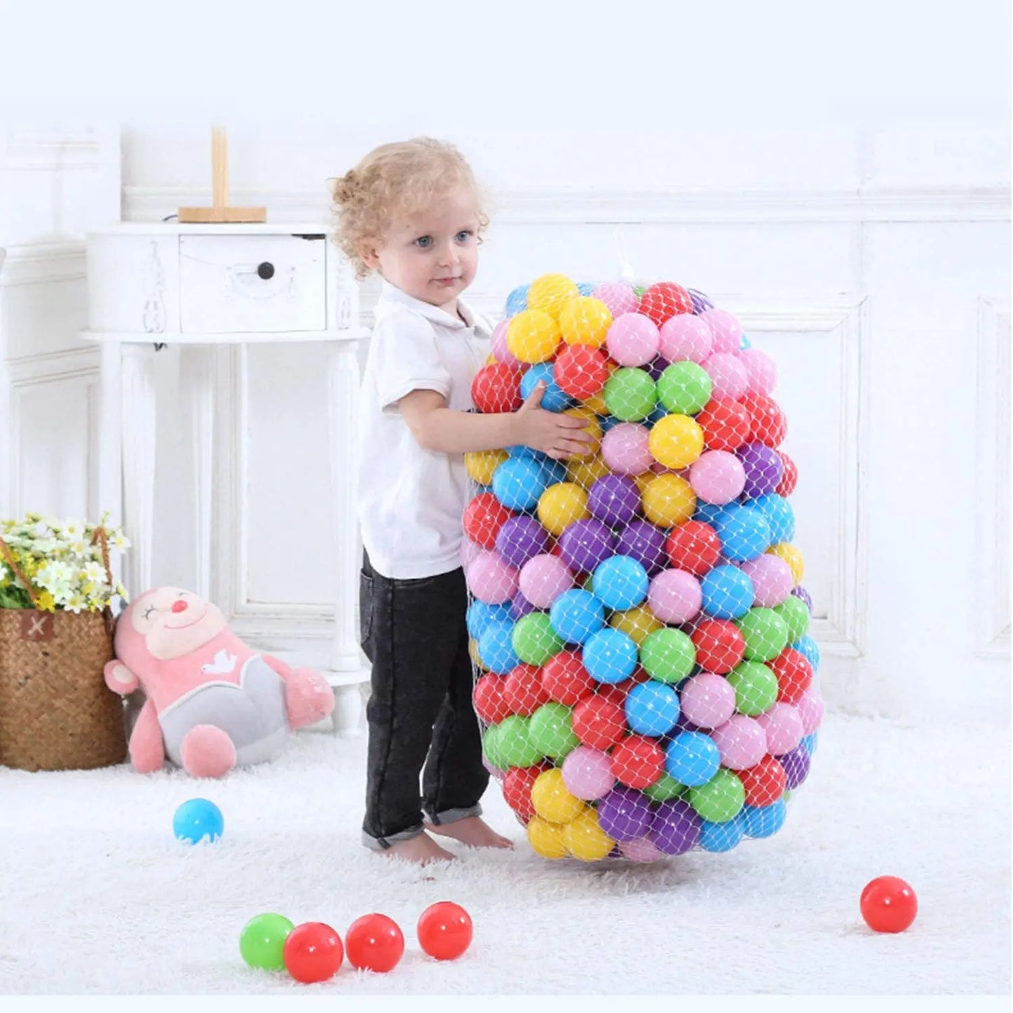 Pack Of 50 Play Balls Multicolor Tent Balls For Kids Play